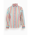Xirena Jensen Striped Linen-blend Shirt In Multi