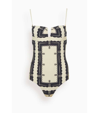 By Malene Birger Cocosa Swimsuit In Garian Curved In Multi | ModeSens