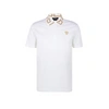 VERSACE POLO SHIRT WITH PRINTED COLLAR