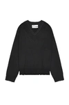 C2h4 Distressed Knit Layered Sweater Vest In Black