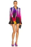 Shop Attico Margot Mini Dress In Multi