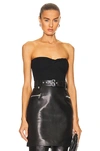 Rta Eugene Strapless Top In Black