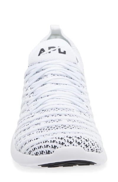 Apl Athletic Propulsion Labs Techloom Wave Hybrid Running Shoe In White/ Black