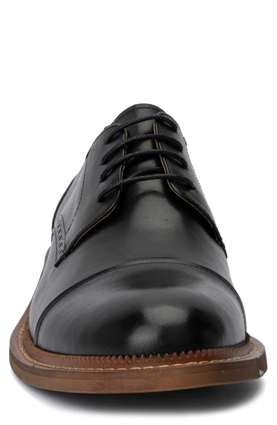 Vintage Foundry Cyrus Cap Toe Leather Derby In Black