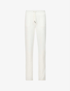 Juicy Couture Del Ray Straight-leg High-rise Velour Jogging Bottoms In Sugar Swizzle
