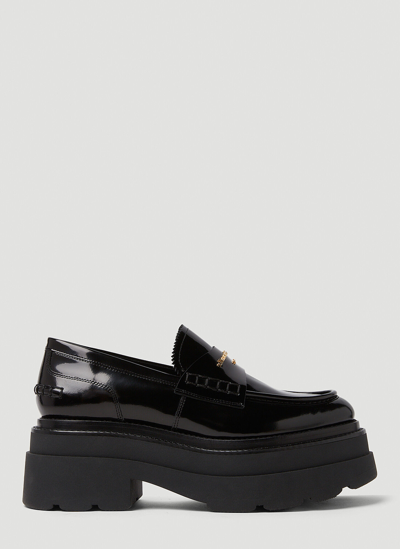Alexander Wang Carter Platform Loafers In Black
