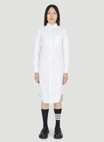 Thom Browne Shirt Dress In White