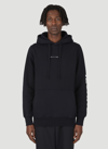 Alyx Scarred By Techno Hooded Sweatshirt In Black