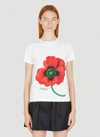 Kenzo Poppy Graphic-print T-shirt In White