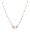 STONE PARIS TALITHA SIMPLE NECKLACE IN 18-KT ROSE GOLD WITH 0,04-KT DIAMONDS,P00247325