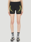 Adidas By Stella Mccartney Truepace High-waisted Stretch-recycled Polyester-blend Running Shorts In Black