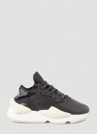 Y-3 Kaiwa Low-top Leather Trainers In Black
