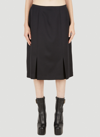 Raf Simons A-line Midi Skirt In Black