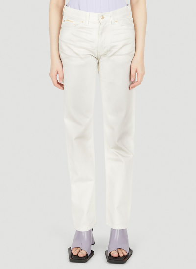 Eytys Cypress Whiskered Jeans In White