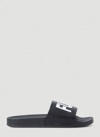 Vtmnts Graphic Print Rubber Slippers In Black