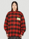 VETEMENTS CHECKED FLANNEL SHIRT