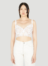 DOLCE & GABBANA FLORAL LACE CROP TOP