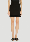 Dolce & Gabbana Tweed A-line Mini Skirt In Black