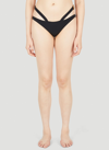 Dolce & Gabbana Cut Out High Waisted Swim Bottom In Black