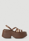 Marsèll Thick-soled High-heeled Sandals In Brown