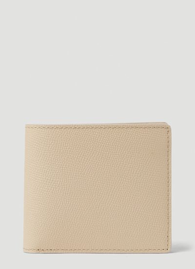 Maison Margiela Four-stitch Logo Bi-fold Wallet In Beige