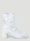 Maison Margiela 60mm Tabi Bianchetto Leather Boots In White