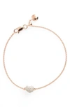 MONICA VINADER NURA MINI HEART DIAMOND BRACELET,RP-BL-CD08-DIA