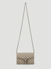 Gucci Dionysus Chain-strap Gg-supreme Canvas Wallet In Beige