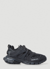 Balenciaga Mesh Panelled Low-top Sneakers With Round Toe In Black