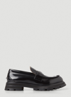 ALEXANDER MCQUEEN SCALLOPED TONGUE PENNY LOAFERS