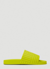 Bottega Veneta Rubber Carpet Pool Slides In Yellow