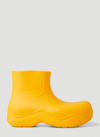 Bottega Veneta Orange Puddle Boots In Orange