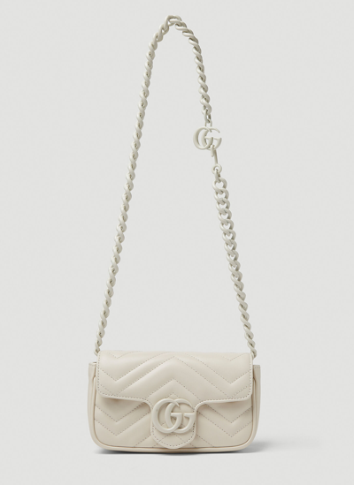 Gucci Gg Marmont 2.0 Belt Bag In White