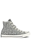 Converse Chuck Taylor All Star High "leopard" Sneakers In Egret & Black