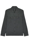 Rails Kerouac Classic Fit Check Cotton Twill Button-up Shirt In Charcoal Black Houndstooth