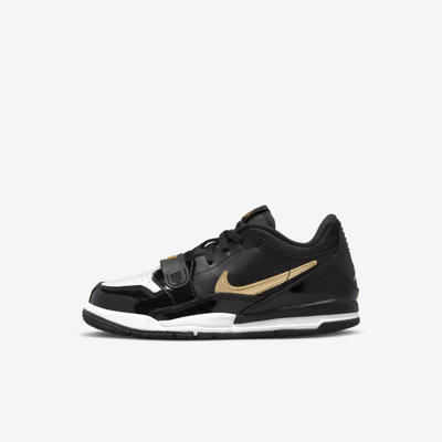 Jordan Air  Legacy 312 Low Little Kids' Shoes In Black,white,metallic Gold