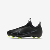 Nike Jr. Mercurial Vapor 15 Academy Little/big Kids' Multi-ground Low-top Soccer Cleats In Black