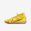 Nike Jr. Zoom Mercurial Superfly 9 Academy Ic Little/big Kids' Indoor/court Soccer Shoes In Yellow Strike,volt Ice,coconut Milk,sunset Glow