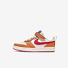 Nike Court Borough Low 2 Little Kids' Shoes In Sail,hot Curry,game Royal,university Red