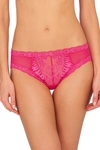 Natori Feathers Hipster Panty In Berry Fizz