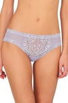 Natori Feathers Hipster Panty In Polar Blue