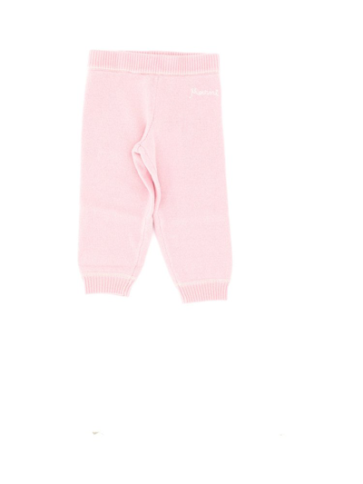 Marni Kids Logo Embroidered Tracksuit Bottoms In Pink