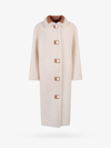 Stand Studio Button-up Faux-fur Coat In White