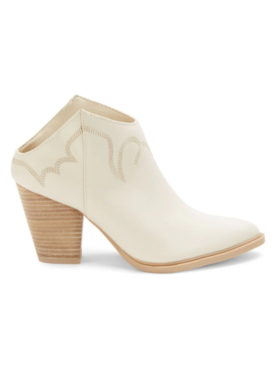 Dolce Vita Women's Suzan Leather Booties In Ivory