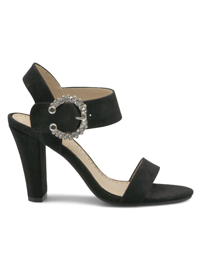 Adrienne Vittadini Women's Geno Embellished Sandals In Black