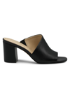 Adrienne Vittadini Albi Block Heel Sandals In Black