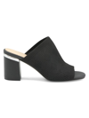 ADRIENNE VITTADINI WOMEN'S ARIELLE BLOCK HEEL MULES