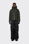 Rains Puffer Jacket In Green