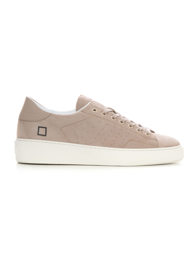 Date Levante Sneakers With Laces Beige  Man