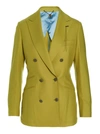 Maurizio Miri Grace Double-breasted Blazer In Green